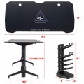 Gaming Desk 62.5 Inch T-Shape Height Adjustable with Cup Holder - Gallery View 4 of 12