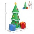 6 Feet Inflatable Christmas Tree with Gift Boxes Blow Up Decoration - Gallery View 4 of 12