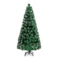 5/6 Feet Pre-Lit Fiber Double-Color Lights Optic Christmas Tree - Gallery View 14 of 22