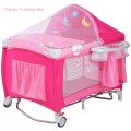 Foldable Baby Crib Playpen w/ Mosquito Net and Bag - Gallery View 15 of 22