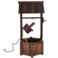 Garden Wooden Wishing Water Fountain with Pump - Gallery View 5 of 12