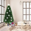 4 Feet LED Optic Artificial Christmas Tree with Snowflakes - Gallery View 24 of 37