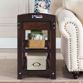 3-Tier Bamboo Shoe Bench Entryway Storage Rack with Openable Seat - Gallery View 14 of 23