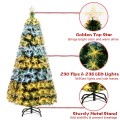 5/6 Feet Pre-Lit Fiber Double-Color Lights Optic Christmas Tree - Gallery View 9 of 22
