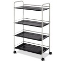 4 Tiers Rolling Storage Cart Utility Trolley - Gallery View 3 of 12