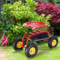 Garden Cart with Heavy Duty Tool Tray