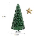5/6 Feet Pre-Lit Fiber Double-Color Lights Optic Christmas Tree - Gallery View 4 of 22