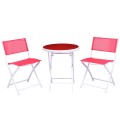 3 Pieces Patio Folding Bistro Set for Balcony or Outdoor Space - Gallery View 18 of 40