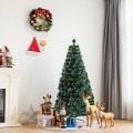 5/6 Feet Pre-Lit Fiber Double-Color Lights Optic Christmas Tree - Gallery View 1 of 22