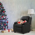Kids Deluxe Headrest Recliner Sofa Chair with Storage Arms - Gallery View 15 of 31