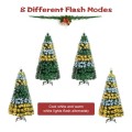 5/6 Feet Pre-Lit Fiber Double-Color Lights Optic Christmas Tree - Gallery View 10 of 22