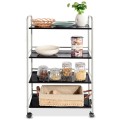 4 Tiers Rolling Storage Cart Utility Trolley - Gallery View 9 of 12