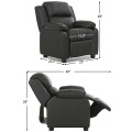Kids Deluxe Headrest Recliner Sofa Chair with Storage Arms - Gallery View 13 of 31
