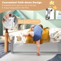 59 Inch Extra Long Folding Breathable Baby Children Toddlers Bed Rail Guard with Safety Strap - Gallery View 23 of 40