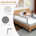 59 Inch Extra Long Folding Breathable Baby Children Toddlers Bed Rail Guard with Safety Strap - Gallery View 25 of 40