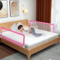 59 Inch Extra Long Folding Breathable Baby Children Toddlers Bed Rail Guard with Safety Strap - Gallery View 32 of 40