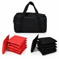 12 Beanbag Black and Red Weather Resistant Bags - Gallery View 1 of 12