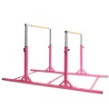 Adjustable Kids Double Horizontal Bars Gymnastic Training Parallel Bars