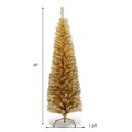 6 Feet Artificial Pencil Christmas Tree with Electroplated Technology - Gallery View 4 of 19
