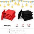 12 Beanbag Black and Red Weather Resistant Bags - Gallery View 8 of 12