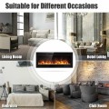 50 Inch Recessed Electric Insert Wall Mounted Fireplace with Adjustable Brightness - Gallery View 2 of 12