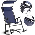 Zero Gravity Folding Rocker Porch Rocking Chair 