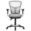 Ergonomic Mesh Office Chair with Adjustable Back Height and Armrests - Gallery View 8 of 24