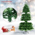 Realistic Pre-Lit Hinged Christmas Tree with Lights and Foot Switch - Gallery View 17 of 37