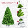 4.5/6.5/7.5 Feet Unlit Artificial Christmas Tree with Metal Stand - Gallery View 30 of 31