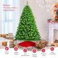 4.5/6.5/7.5 Feet Unlit Artificial Christmas Tree with Metal Stand - Gallery View 23 of 31