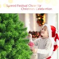 4.5/6.5/7.5 Feet Unlit Artificial Christmas Tree with Metal Stand - Gallery View 29 of 31