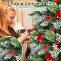 Snow Sprayed Christmas Tree for Holiday Festival Decoration - Gallery View 24 of 34