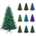 Pre-lit Artificial Hinged Christmas Tree with APP Controlled LED Lights - Gallery View 39 of 42