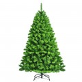 4.5/6.5/7.5 Feet Unlit Artificial Christmas Tree with Metal Stand - Gallery View 3 of 31