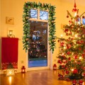 9 Feet Pre-lit Artificial Christmas Garland Red Berries with LED - Gallery View 7 of 11