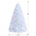 Artificial Christmas Tree with Iridescent Branch Tips and Metal Base - Gallery View 4 of 36