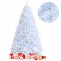 Artificial Christmas Tree with Iridescent Branch Tips and Metal Base - Gallery View 10 of 36