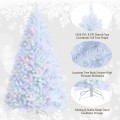Artificial Christmas Tree with Iridescent Branch Tips and Metal Base - Gallery View 5 of 36