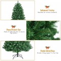 6/7/8 Feet Artificial Christmas Tree with Remote-controlled Color-changing LED Lights - Gallery View 25 of 38