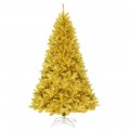 6/7.5 Feet Artificial Tinsel Christmas Tree Hinged with Foldable Stand - Gallery View 15 of 24