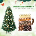 7.5 Feet Artificial Christmas Tree with Ornaments and Pre-Lit Lights - Gallery View 13 of 13
