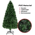 Artificial Pre-Lit Fiber Optic PVC Christmas Tree