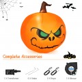 4 Feet Halloween Inflatable Pumpkin with Build-in LED Light - Gallery View 9 of 11