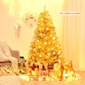 6/7.5 Feet Artificial Tinsel Christmas Tree Hinged with Foldable Stand - Gallery View 7 of 24