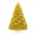 6/7.5 Feet Artificial Tinsel Christmas Tree Hinged with Foldable Stand - Gallery View 3 of 24