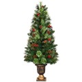 3/4/5 Feet LED Christmas Tree with Red Berries Pine Cones - Gallery View 6 of 29