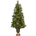 3/4/5 Feet LED Christmas Tree with Red Berries Pine Cones - Gallery View 14 of 29