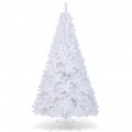 5/6/7/8 Feet White Christmas Tree with Solid Metal Legs - Gallery View 23 of 40