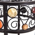 3 Pieces Round Display Ceramic Beads Metal Plant Stand - Gallery View 14 of 14