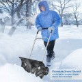 Rolling Snow Pusher Shovel with Adjustable Handle - Gallery View 1 of 8